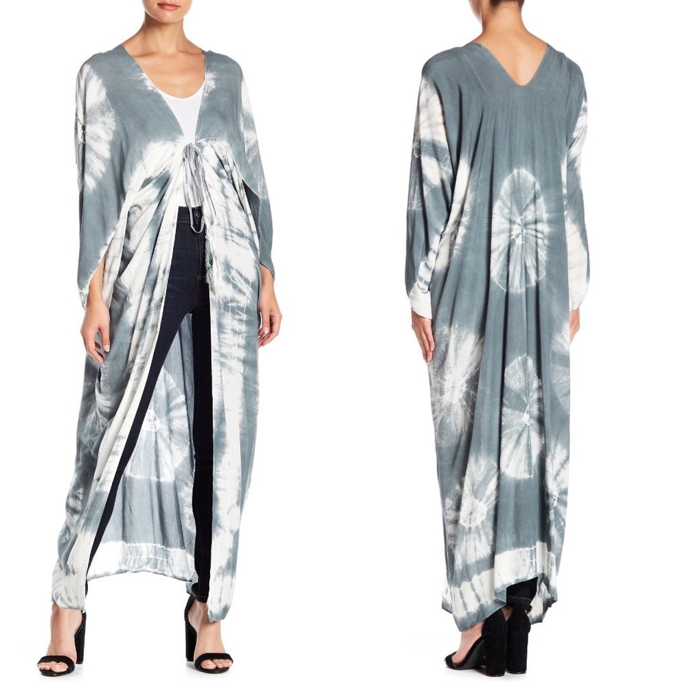 New Aakaa tie dye duster cardigan cover up